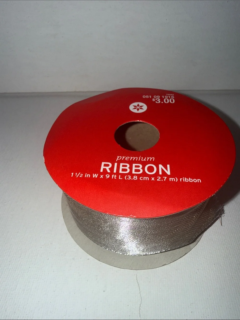 Premium Metallic Silver Ribbon - 1.5